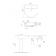 Κρεμαστός Νιπτήρας Πορσελάνης 60x50cm Cerastyle Bella 007800-u Λευκό Κρεμαστός Νιπτήρας Πορσελάνης 60x50cm Cerastyle Bella 007800-u Λευκό